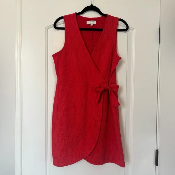 Madewell Texture & Thread Crosshatch Side-Tie Dress - Picture 2 of 8